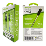 Charging Cable Indestructible USB to Lightning 4FT 2.4 Amp - 3 Pieces Per Pack 24600 GADGET GEAR