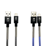 Charging Cable Indestructible USB to Lightning 4FT 2.4 Amp - 3 Pieces Per Pack 24600 GADGET GEAR