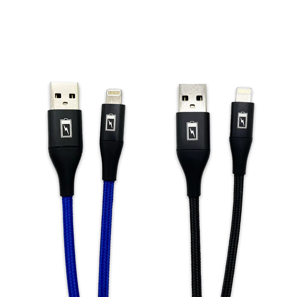 Charging Cable Nylon Braided USB to Lightning 4FT 2.4 Amp - 3 Pieces Per Pack 24603 GADGET GEAR