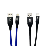 Charging Cable Nylon Braided USB to Lightning 4FT 2.4 Amp - 3 Pieces Per Pack 24603 GADGET GEAR