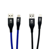 Charging Cable Nylon Braided USB to Lightning 4FT 2.4 Amp - 3 Pieces Per Pack 24603 GADGET GEAR
