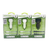 Car Charger Dual USB / USB-C Ports with USB-C to Lightning Charging Cable Set 20 Watts - 3 Pieces Per Pack 24607 GADGET GEAR