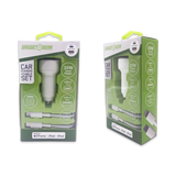 Car Charger Dual USB / USB-C Ports with USB-C to Lightning Charging Cable Set 20 Watts - 3 Pieces Per Pack 24607 GADGET GEAR