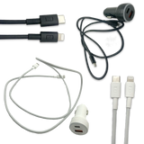 Car Charger Dual USB / USB-C Ports with USB-C to Lightning Charging Cable Set 20 Watts - 3 Pieces Per Pack 24607 GADGET GEAR