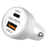 Car Charger Dual USB / USB-C Ports with USB-C to USB-C Charging Cable 20 Watts - 3 Pieces Per Pack 24608 GADGET GEAR