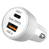 Car Charger Dual USB / USB-C Ports with USB-C to USB-C Charging Cable 20 Watts - 3 Pieces Per Pack 24608 GADGET GEAR
