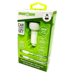 Car Charger Dual USB / USB-C Ports with USB-C to USB-C Charging Cable 20 Watts - 3 Pieces Per Pack 24608 GADGET GEAR