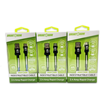 Charging Cable Indestructible USB to USB-C 4FT 2.4 Amp - 3 Pieces Per Pack 24613 GADGET GEAR