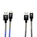 Charging Cable Indestructible USB to USB-C 4FT 2.4 Amp - 3 Pieces Per Pack 24613 GADGET GEAR