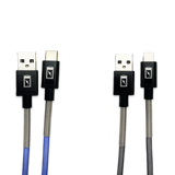 Charging Cable Indestructible USB to USB-C 4FT 2.4 Amp - 3 Pieces Per Pack 24613 GADGET GEAR