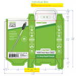 Charging Cable Indestructible USB to USB-C 4FT 2.4 Amp - 3 Pieces Per Pack 24613 GADGET GEAR