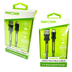 Charging Cable Indestructible USB to USB-C 4FT 2.4 Amp - 3 Pieces Per Pack 24613 GADGET GEAR