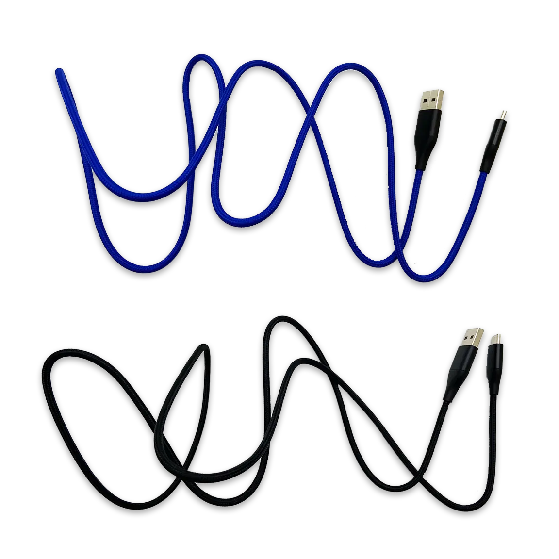 Charging Cable Nylon Braided USB to USB-C 4FT 2.4 Amp - 3 Pieces Per Pack 24616 GADGET GEAR