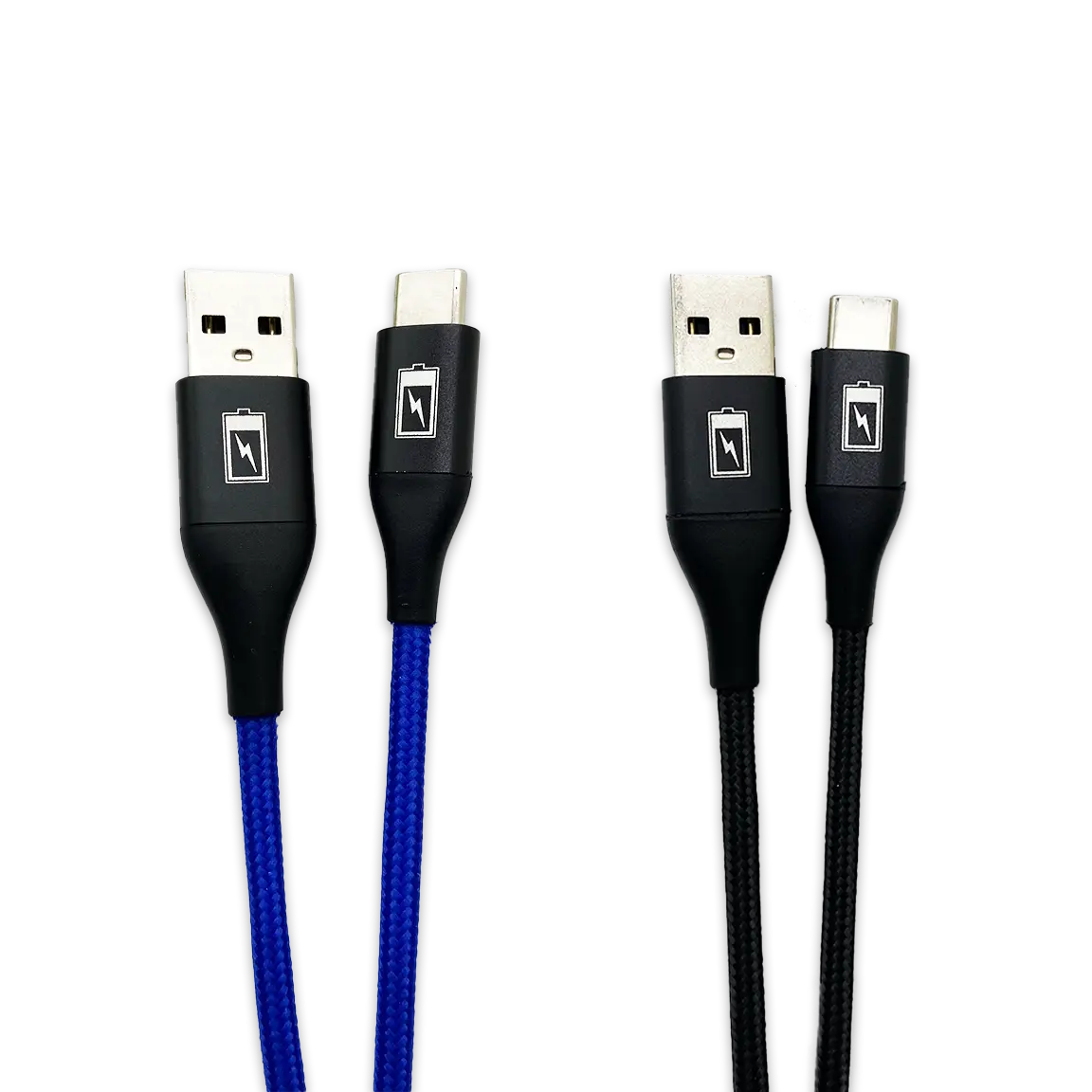 Charging Cable Nylon Braided USB to USB-C 4FT 2.4 Amp - 3 Pieces Per Pack 24616 GADGET GEAR