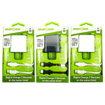 AC Wall Charger Dual USB / USB-C Ports with USB-C to USB-C Charging Cable Set 20 Watts - 3 Pieces Per Set 24628 GADGET GEAR