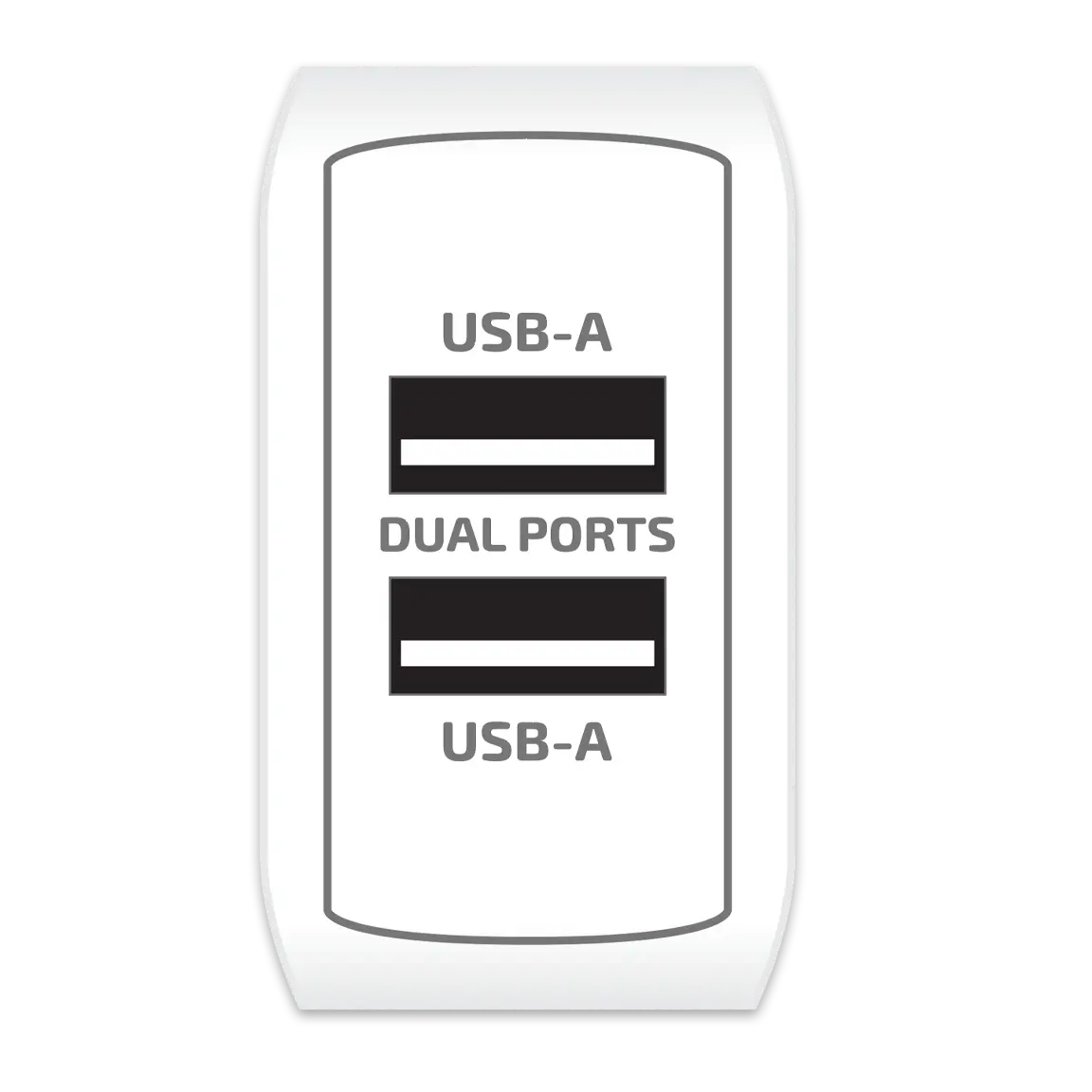 AC Wall Charger with Dual USB Port 2.4 Amp - 3 Pieces Per Pack 24629 GADGET GEAR