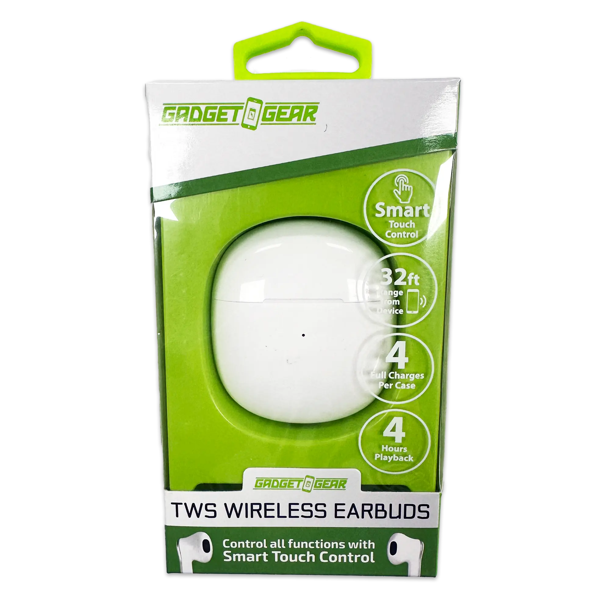 Wireless Earbuds with Round Charging Case - 6 Pieces Per Pack 24635 GADGET GEAR