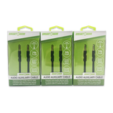 Auxiliary Audio Cable 7FT - 3 Pieces Per Pack 24637 GADGET GEAR