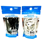 Earbuds with Mic Bulk 15 Pieces Per Pack 24683 NOVELTY INC