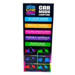 Car Mood Lighting with Remote - 6 Pieces Per Retail Ready Display 24694 CAR VIBEZ