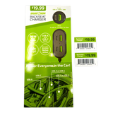 Backseat Car Charger 6 Port USB / USB-C 6FT 96 Watts - 6 Pieces Per Retail Ready Display 24695 GADGET GEAR