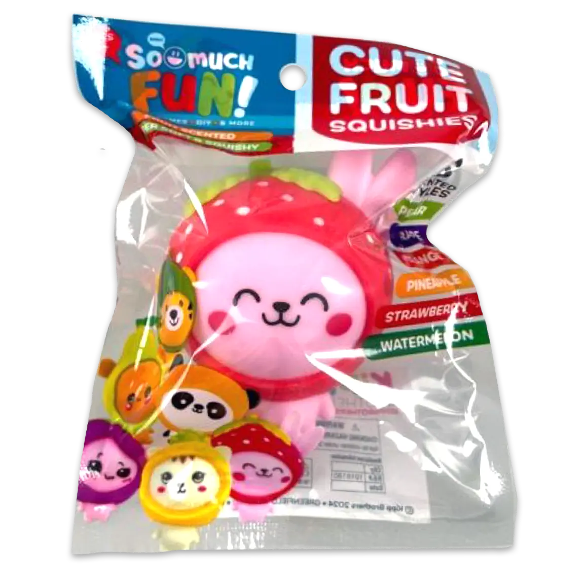 Squish and Squeeze Scented Fruit Buddy Balls - 12 Pieces Per Retail Ready Display 24708 KIPP BROTHERS