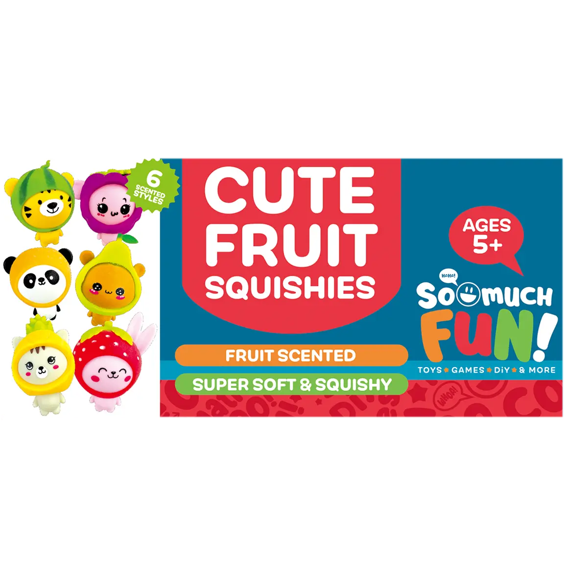 Squish and Squeeze Scented Fruit Buddy Balls - 12 Pieces Per Retail Ready Display 24708 KIPP BROTHERS