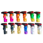 Metallic XXL Skull Torch Lighter - 12 Pieces Per Retail Ready Display 24715 SMOKEZILLA