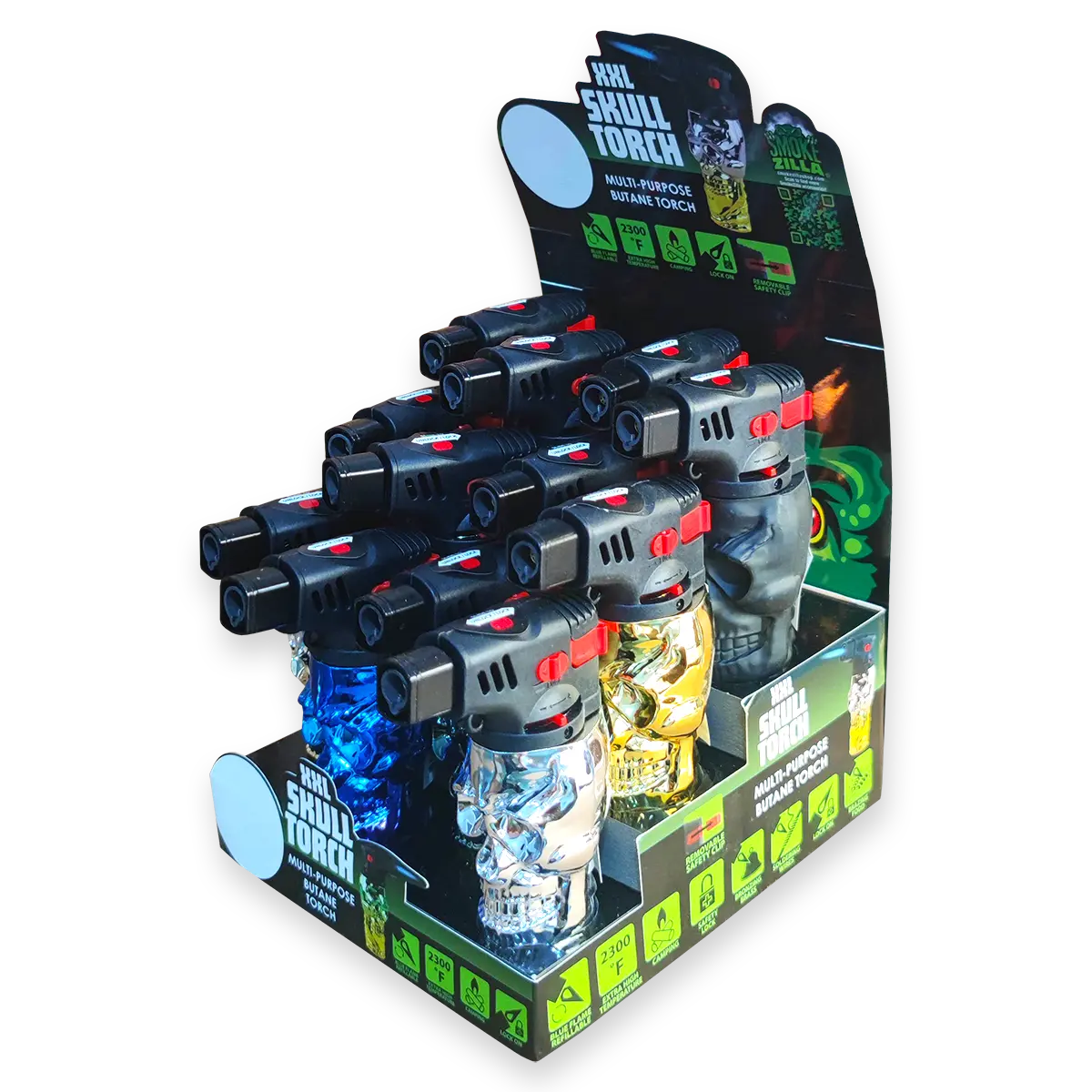 Curated Smokezilla Countertop Lighter Display - 3 Tier 88551 SMOKEZILLA