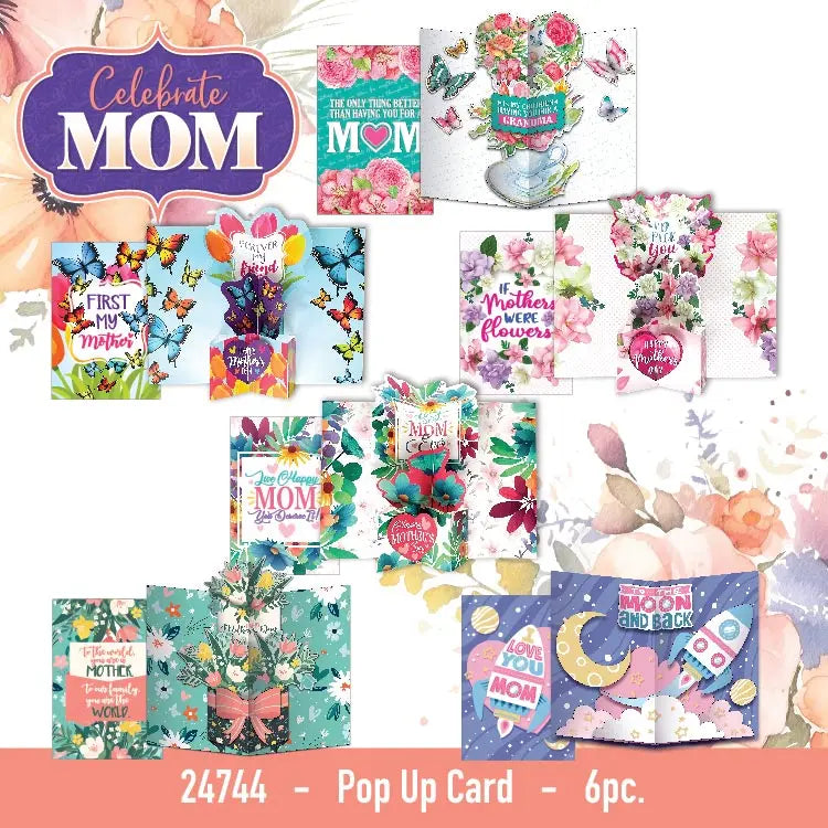 Mother's Day Celebrate Mom Assortment Floor Display - 102 Pieces Per Retail Ready Floor Display 88516 KIPP BROTHERS