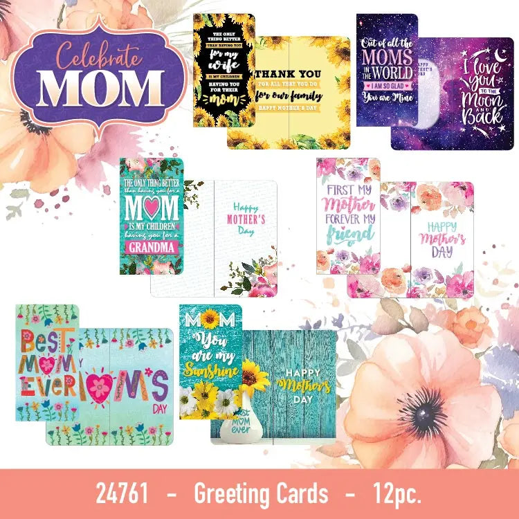 Mother's Day Celebrate Mom Assortment Floor Display - 102 Pieces Per Retail Ready Floor Display 88516 KIPP BROTHERS