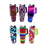 40oz Insulated Stainless-Steel Printed Cup Mix B - 6 Pieces Per Retail Ready Display 24770 NOVELTY INC