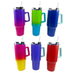 40oz Insulated Stainless-Steel Color Ombre Printed Cup Mix D - 6 Pieces Per Retail Ready Display 24780 NOVELTY INC