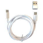 Charging Cable USB-C to USB-C with USB Adapter 3FT 3 Amp - 6 Pieces Per Retail Ready Display 24835 GADGET GEAR