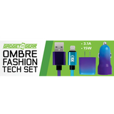AC Wall and Car Charger Dual USB / USB-C Ports with USB-C and Lightning Charging Cable Assortment - 6 Pieces Per Retail Ready Display 24837 GADGET GEAR