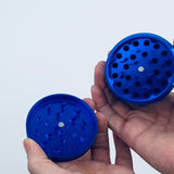 Metal 4 Piece Grinder 63MM - 6 Pieces Per Retail Ready Display 24865GPBLUE