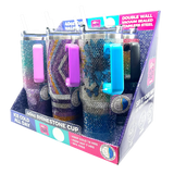 40 oz Insulated Rhinestone Cup - 6 Pieces Per Retail Ready Display 24911 ROUGHNECK