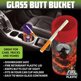 Full Print Glass Butt Bucket Ashtray - 6 Per Retail Ready Display 24948 SMOKEZILLA