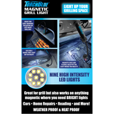 Grill LED Flashlight Matte Finish with Magnetic Stand - 6 Pieces Per Retail Ready Display 24969 TORCH BLUE