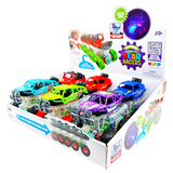 Friction Toy Car Light Up Jumbo Assortment - 6 Pieces Per Display 25030 KIPP BROTHERS