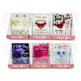 Glass Mini Plaque Keepsake - 6 Pieces Per Retail Ready Display 25056 NOVELTY INC