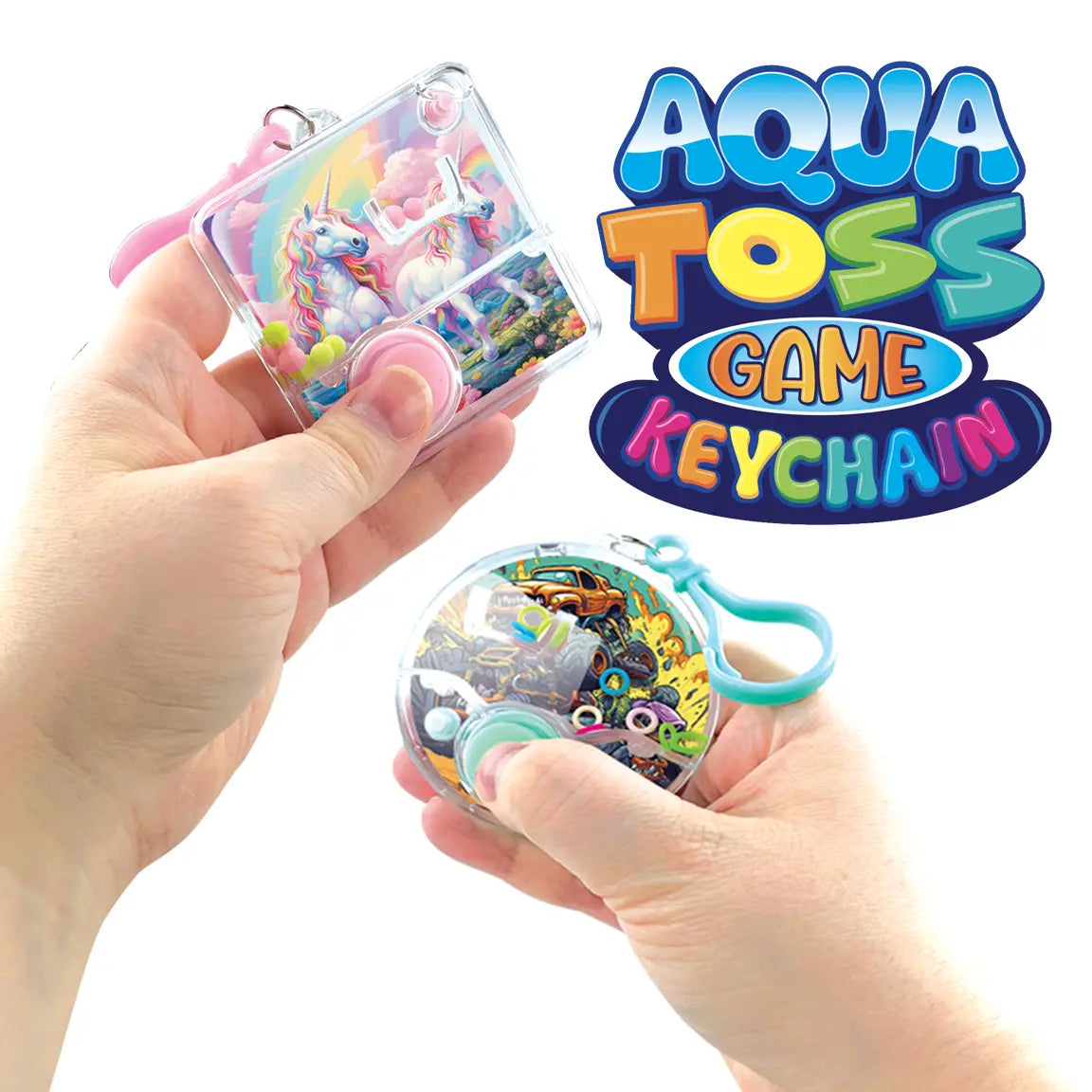 Aqua Ring Water Toss Game Keychain - 12 Pieces Per Retail Ready Display 25068 KIPP BROTHERS