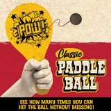 Classic Paddle Ball Game - 12 Pieces Per Retail Ready Display 25078