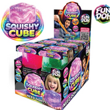 Fun Doh Cubo Mágico Blando para Apretar de Liberación Lenta - 12 Piezas por Exhibidor Listo para Venta al por Menor 25082