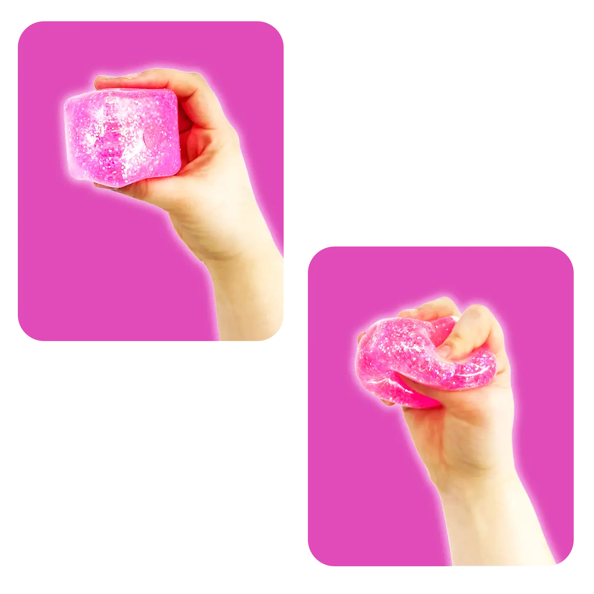 Squish and Squeeze Cube Ball Toy - 12 Pieces Per Retail Ready Display 25082 KIPP BROTHERS