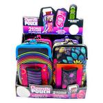 Neoprene Cigarette Pouch with Pocket - 8 Pieces Per Retail Ready Display 25089 SMOKEZILLA