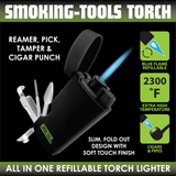 Torch Lighter with Smoking Tools - 12 Pieces Per Retail Ready Display 25092 SMOKEZILLA
