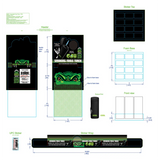 Torch Lighter with Smoking Tools - 12 Pieces Per Retail Ready Display 25092 SMOKEZILLA