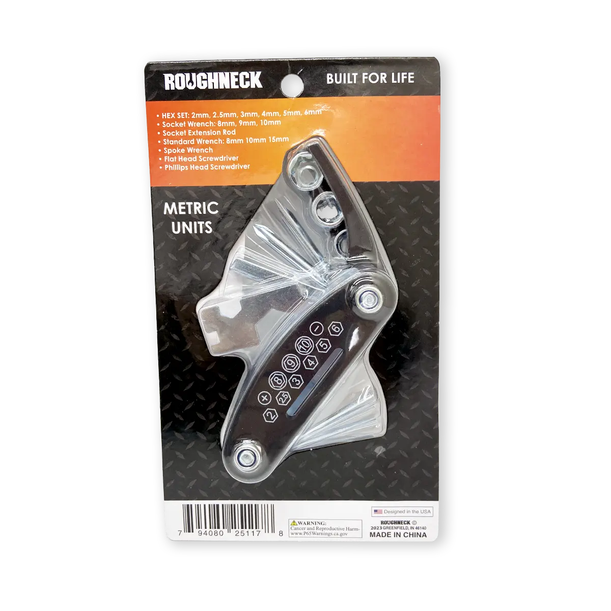 Multi-Tool 16-in-1 Travel - 6 Pieces Per Retail Ready Display 25117 ROUGHNECK