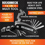 Multi-Tool 16-in-1 Travel - 4 Pieces Per Retail Ready Display 41719 ROUGHNECK